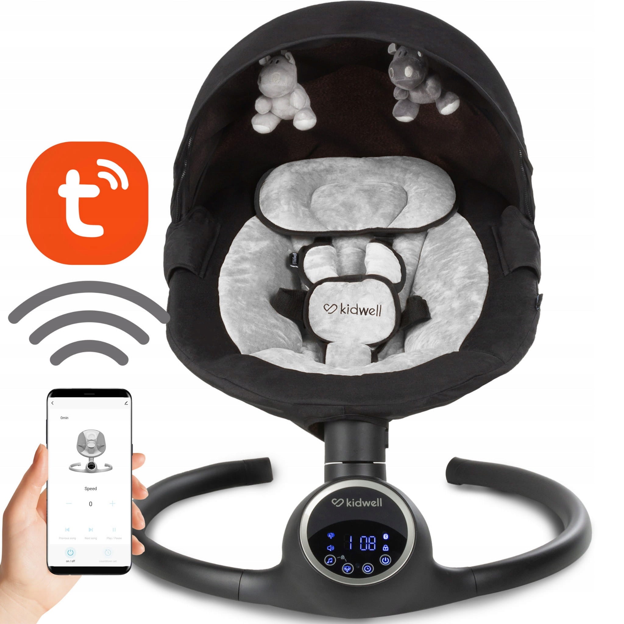 ELECTRIC ROCKER 2in1 KIDWELL REVE BLACK/SILVER PILOT APPLICATION