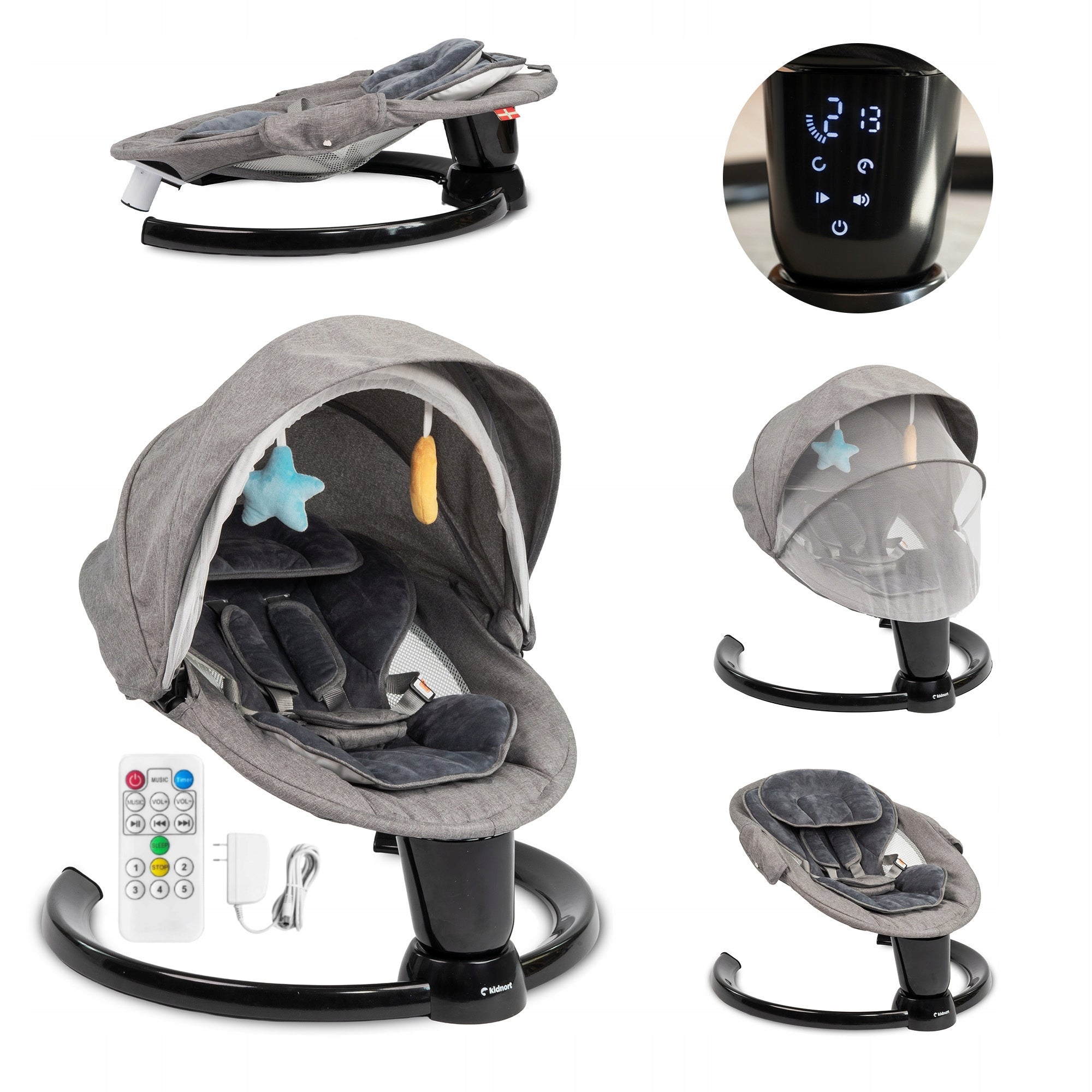 ELECTRIC ROCKER DROM BLACK KIDNORT - TOUCH PANEL