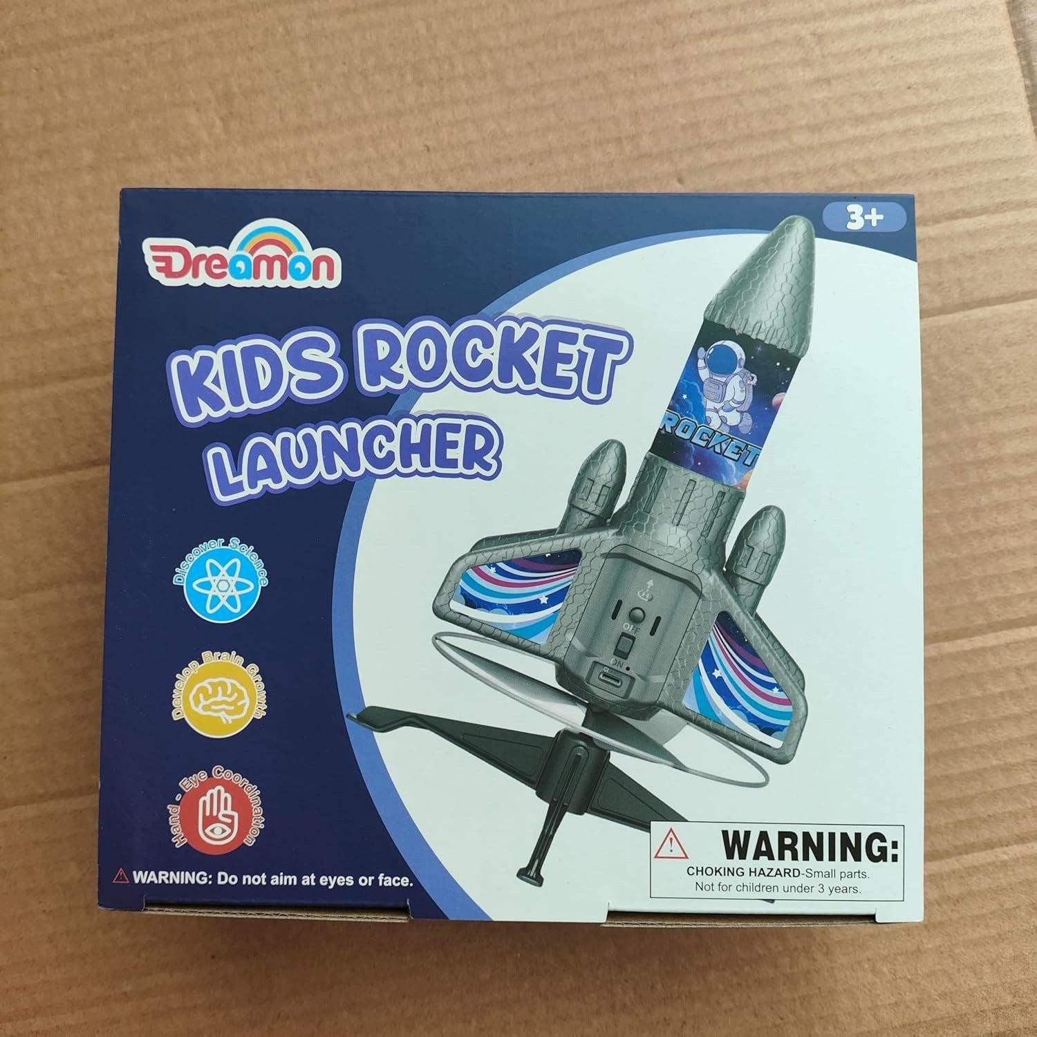 ELECTRIC ROCKET FOR CHILDREN LED PARACHUTE 60 M USB-C 2 FLIGHT MODES Packaging status original