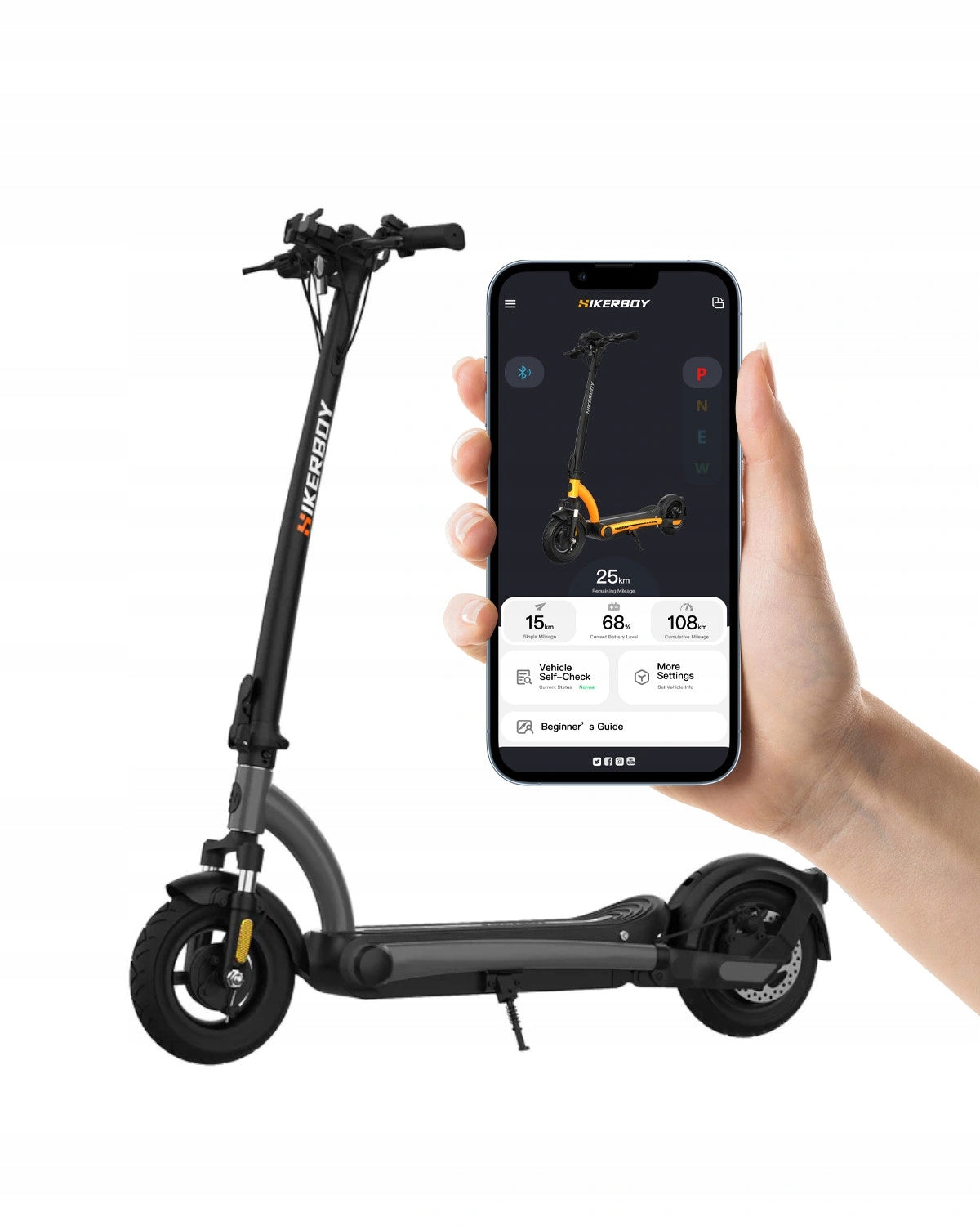 ELECTRIC SCOOTER 500W SHOCK ABSORBERS FRONT + APPLICATION 20km/h 10,4Ah