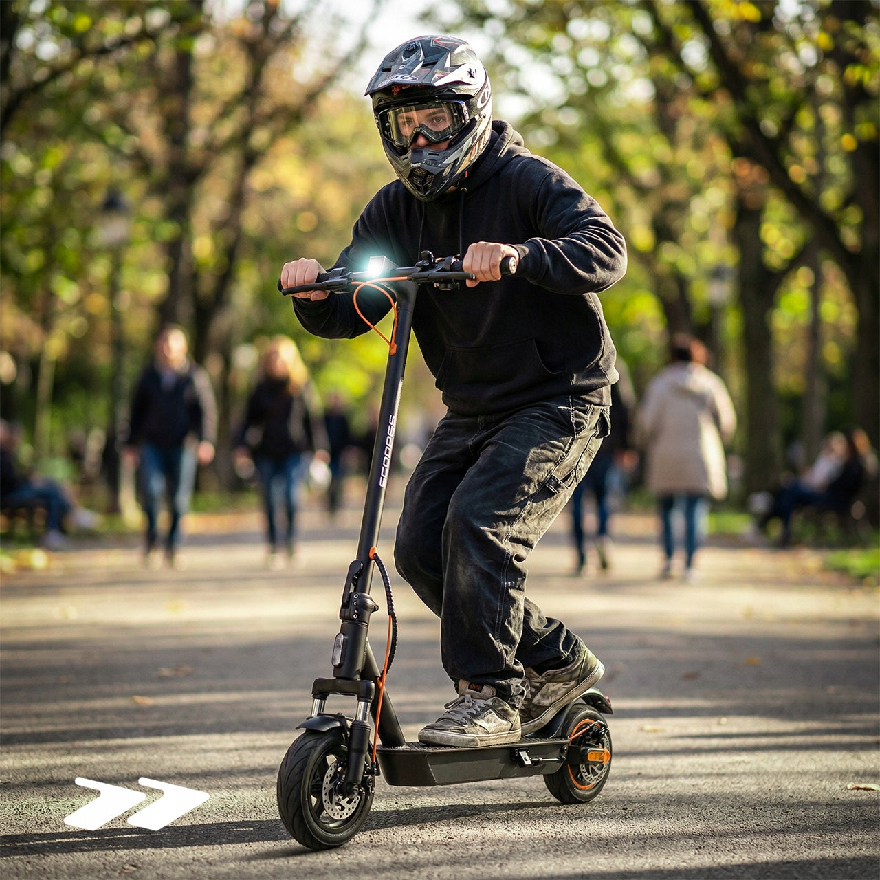 ELECTRIC SCOOTER FOR ADULTS OFF-ROAD SHOCK ABSORPTION 13AH 500W 45 KM Brand Scoopes