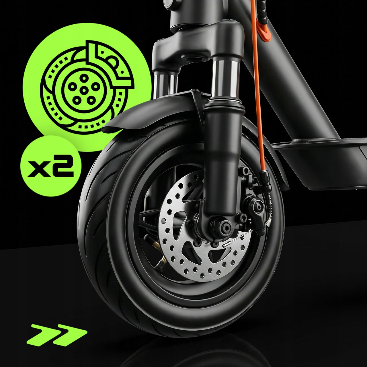 ELECTRIC SCOOTER FOR ADULTS OFF-ROAD SHOCK ABSORPTION 13AH 500W 45 KM Model VoltRide