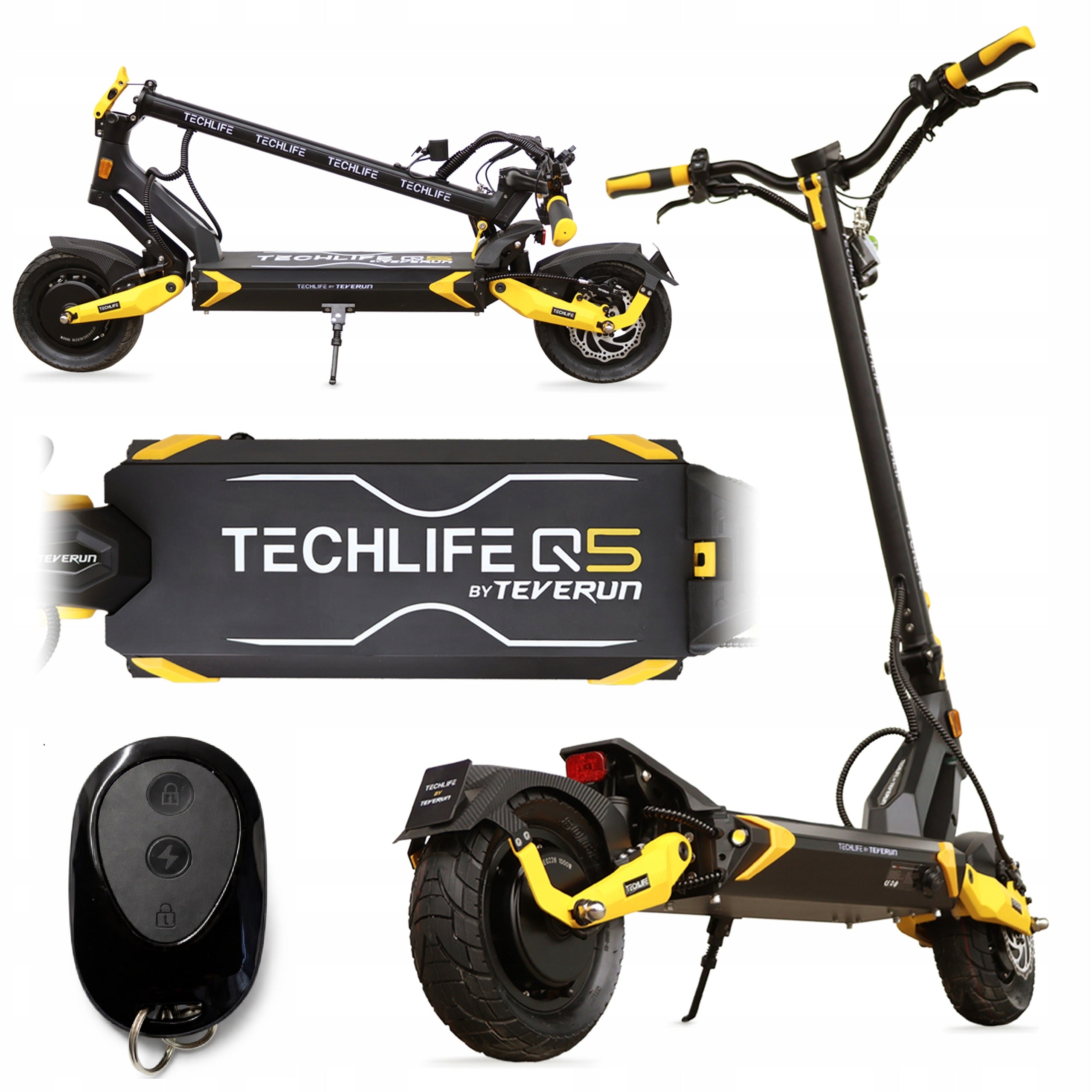 ELECTRIC SCOOTER TECHLIFE Q5 RSX V3 2026 3000W REMOTE CONTROL 30AH RANGE 100KM