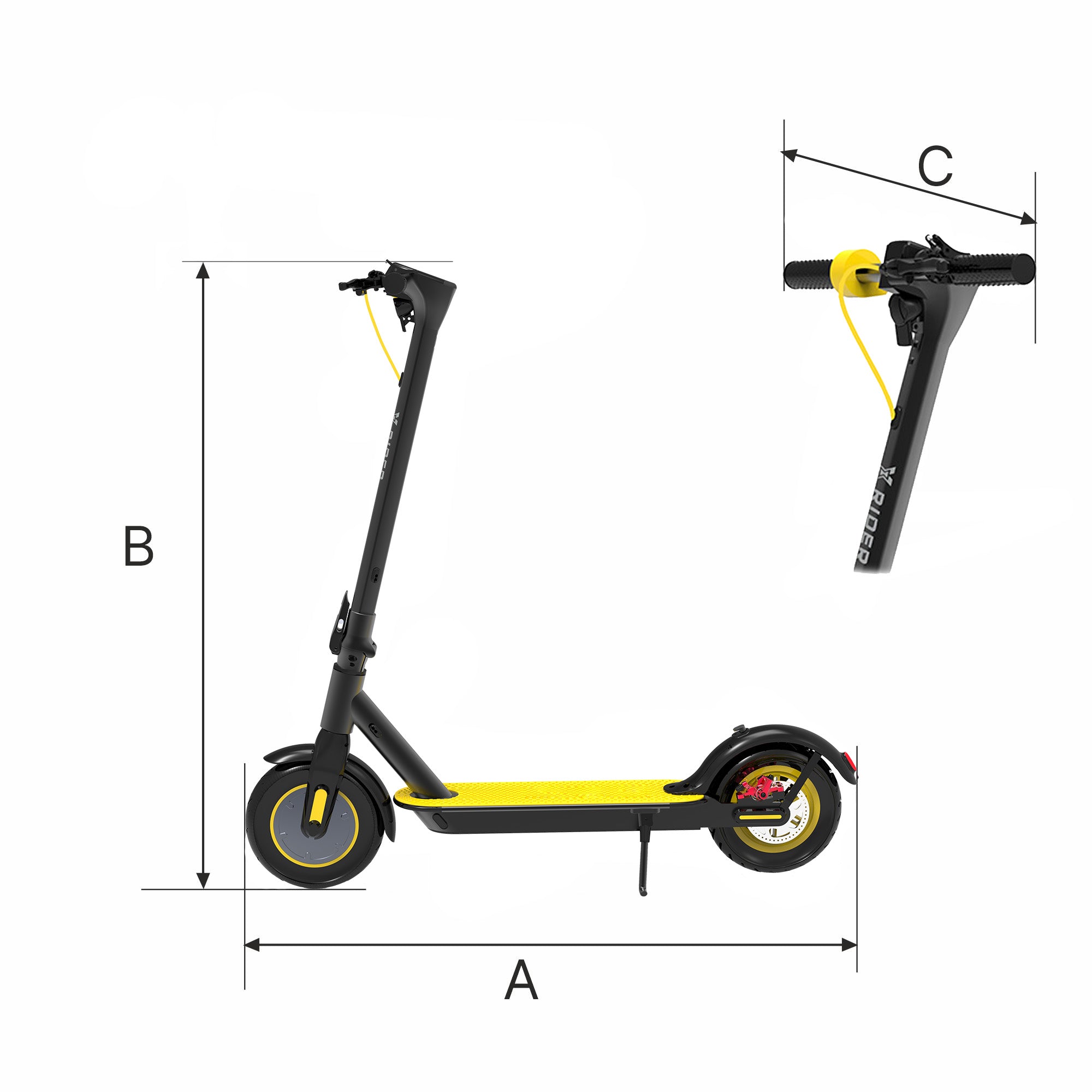 ELECTRIC SCOOTER XRIDER M10Light+ 700W Application Pouch Range 40km Model HUlajnoga Elektryczna XRIDER M10Light+