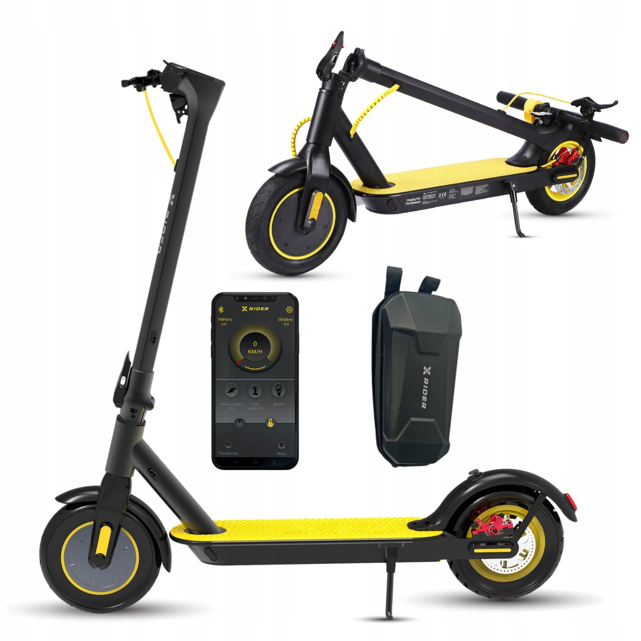 ELECTRIC SCOOTER XRIDER M10Light+ 700W Application Pouch Range 40km