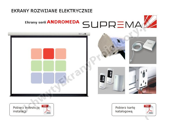 ELECTRIC SCREEN SUPREMA ANDROMEDA 234x132 16:9MW Manufacturer code 16:9_EA234MWHD