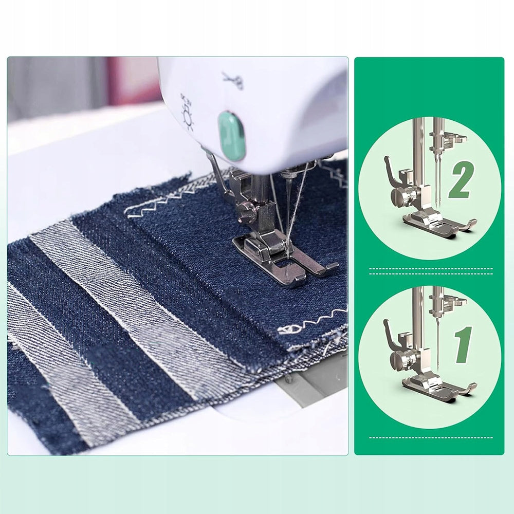 ELECTRIC SEWING MACHINE 12 STITCHES 2 MODES OF OPERATION EASY THREADING Product weight with unit packaging 2.05 kg