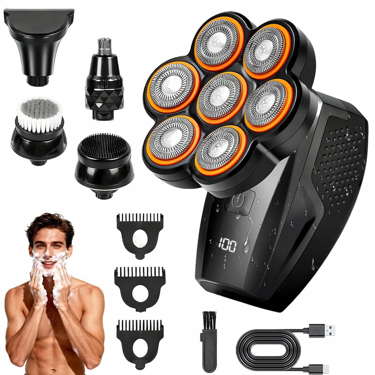 ELECTRIC SHAVER BALD Shaving MACHINE 5IN1