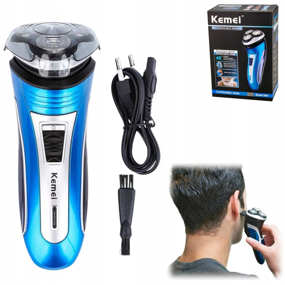 ELECTRIC SHAVER,BATTERY SHAVER WITH THREE BLADES FOR MEN