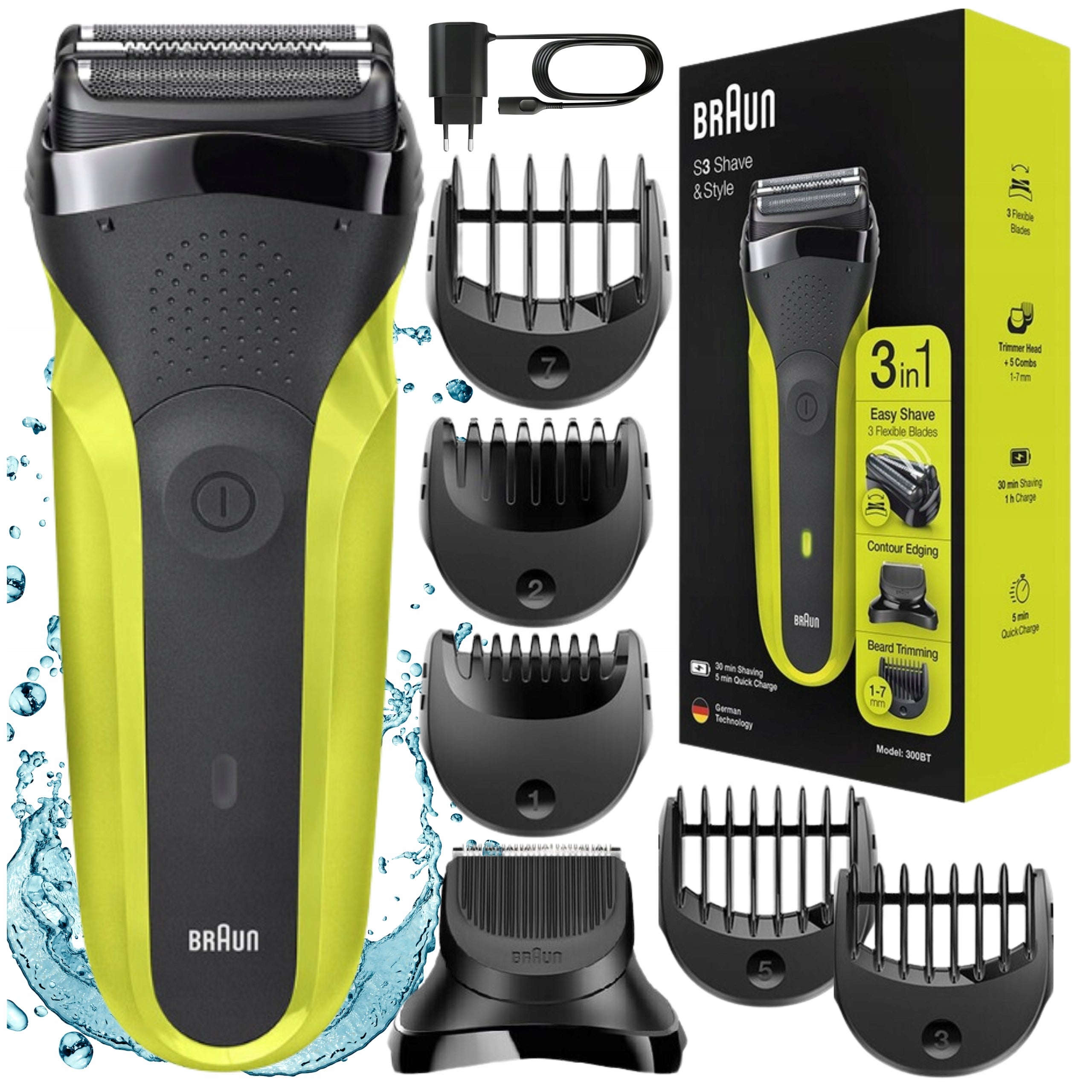ELECTRIC SHAVER BRAUN FACIAL RAZOR BEARD FACIAL HAIR MALE