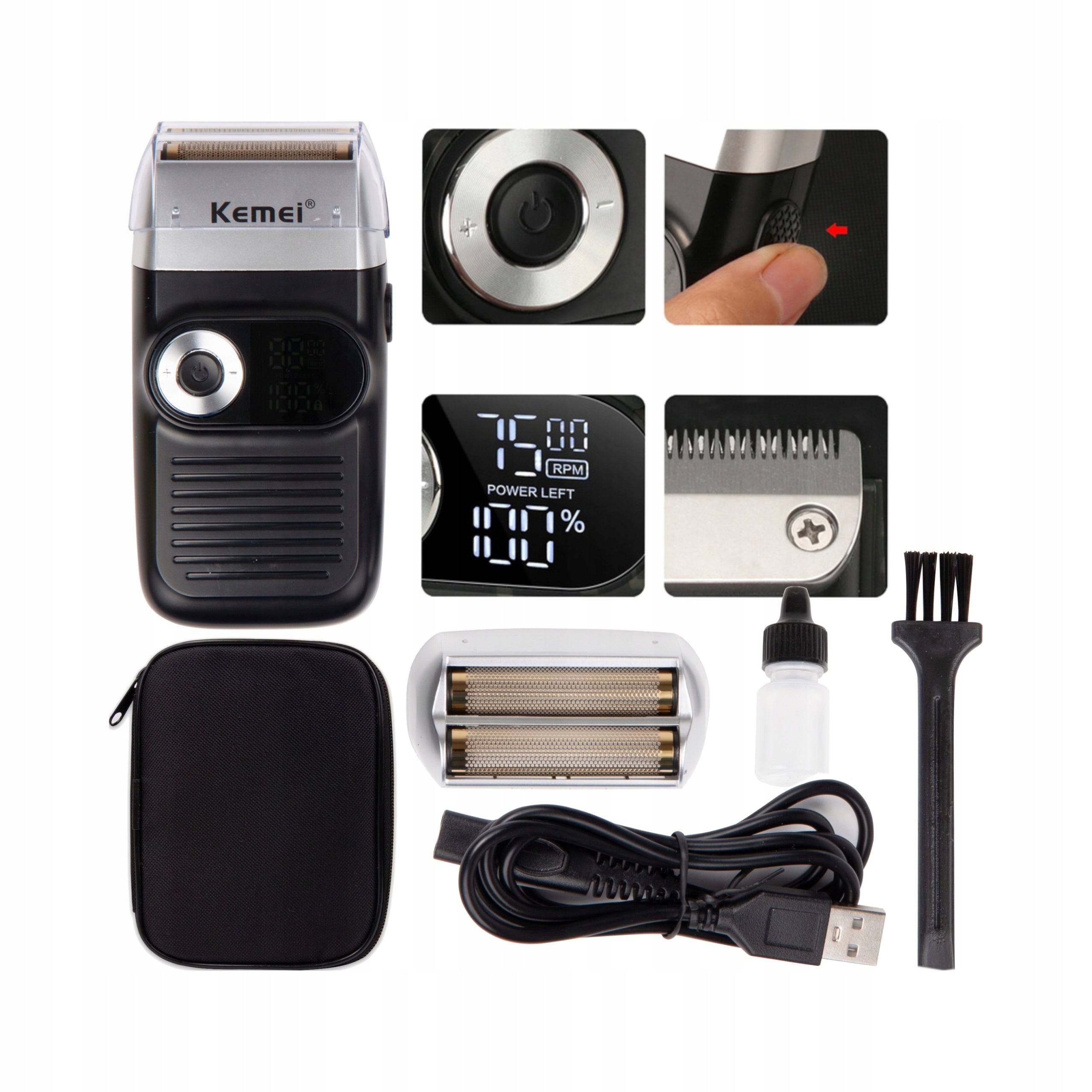 ELECTRIC SHAVER MEN'S TRIMMER BEARD HAIR CLIPPER BODY FOIL Brand no brand