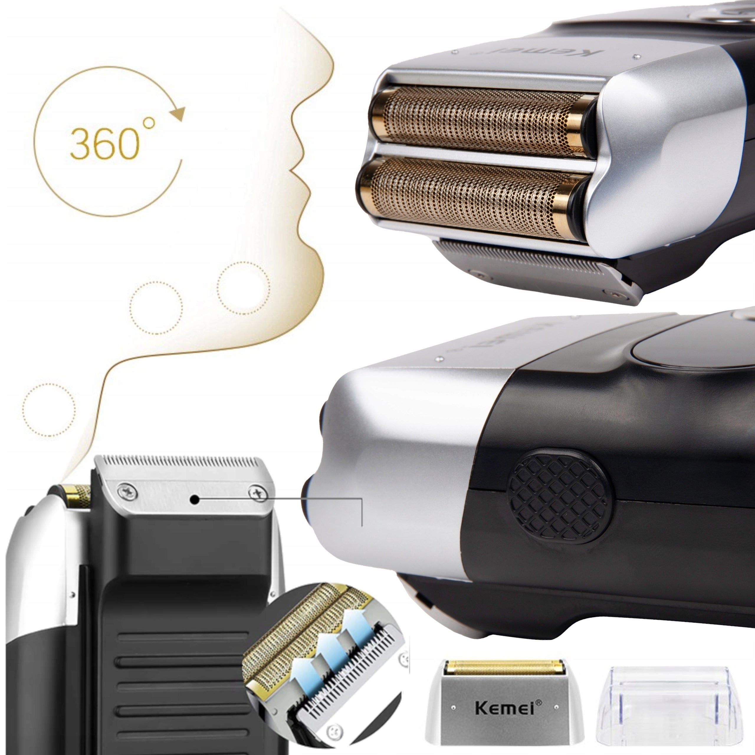 ELECTRIC SHAVER MEN'S TRIMMER BEARD HAIR CLIPPER BODY FOIL Certificates of conformity CE