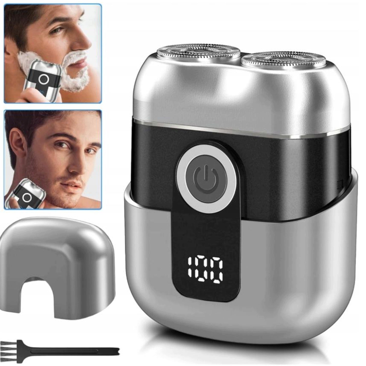 ELECTRIC SHAVER POCKET DOUBLE HEAD LED WATERPROOF IP6 5W