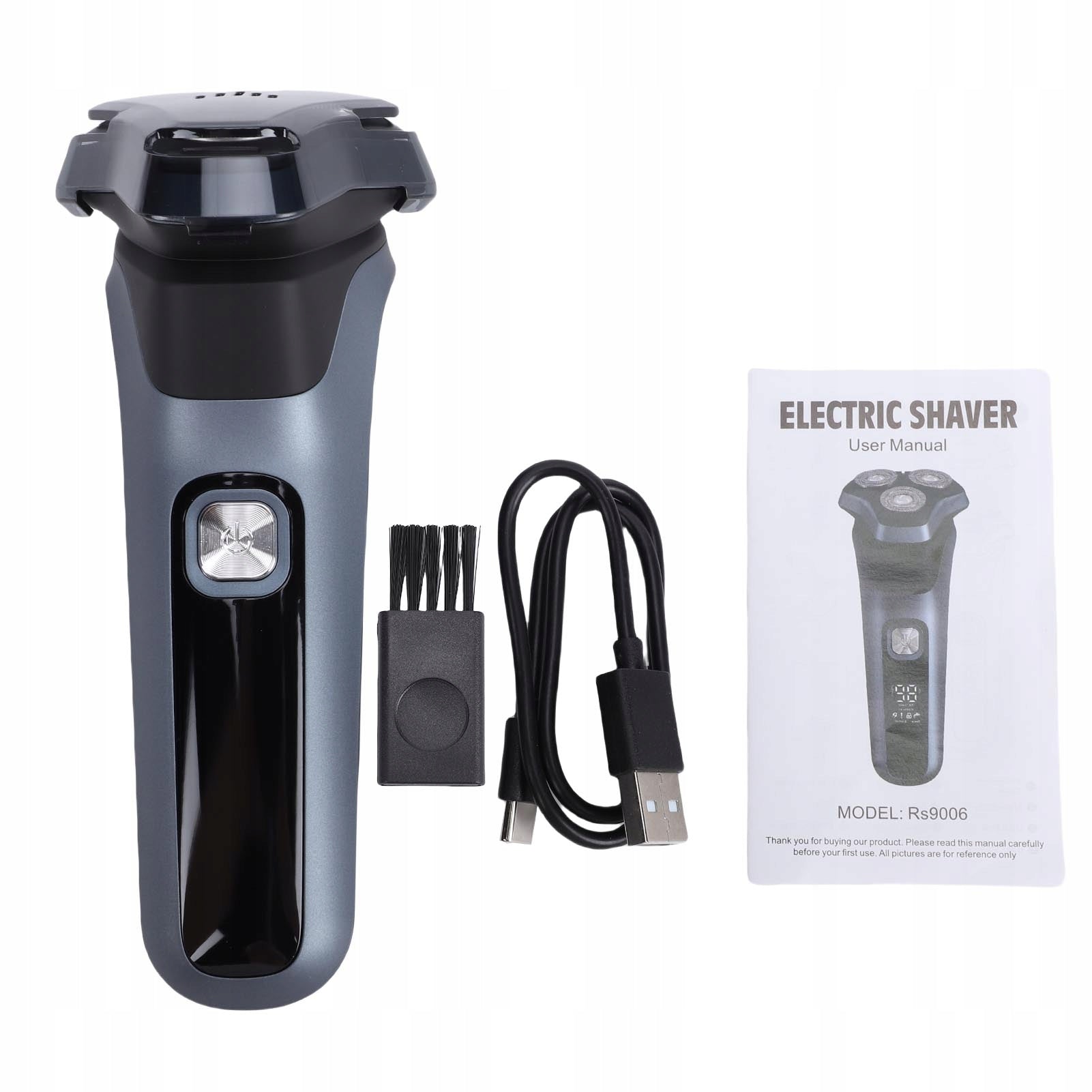 ELECTRIC SHAVER WITH BEARD TRIMMER 3D HEAD, 3 BLADES 1PCS