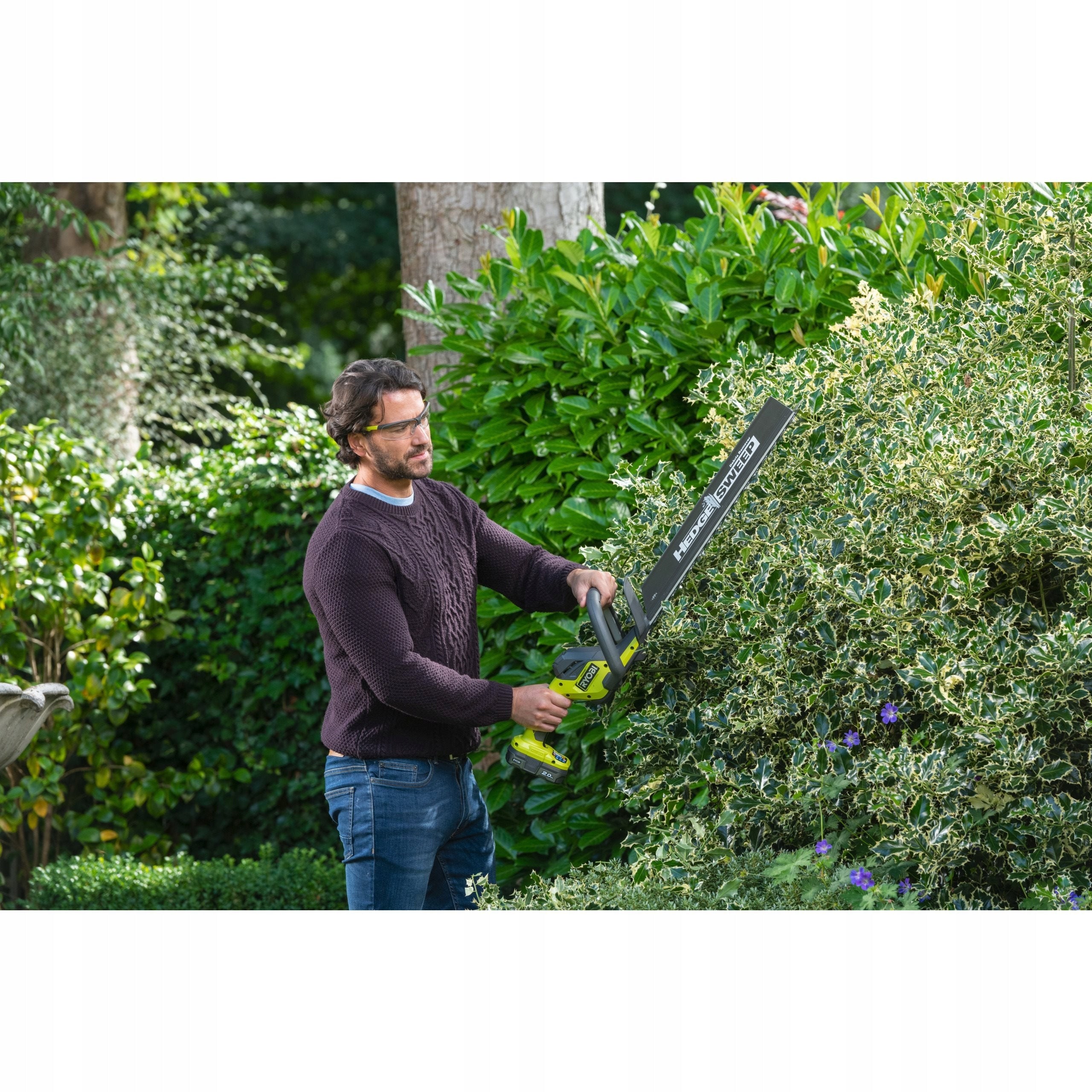 ELECTRIC SHEARS CORDLESS HEDGE SAW RY18HT50A Product weight with unit packaging 3 kg