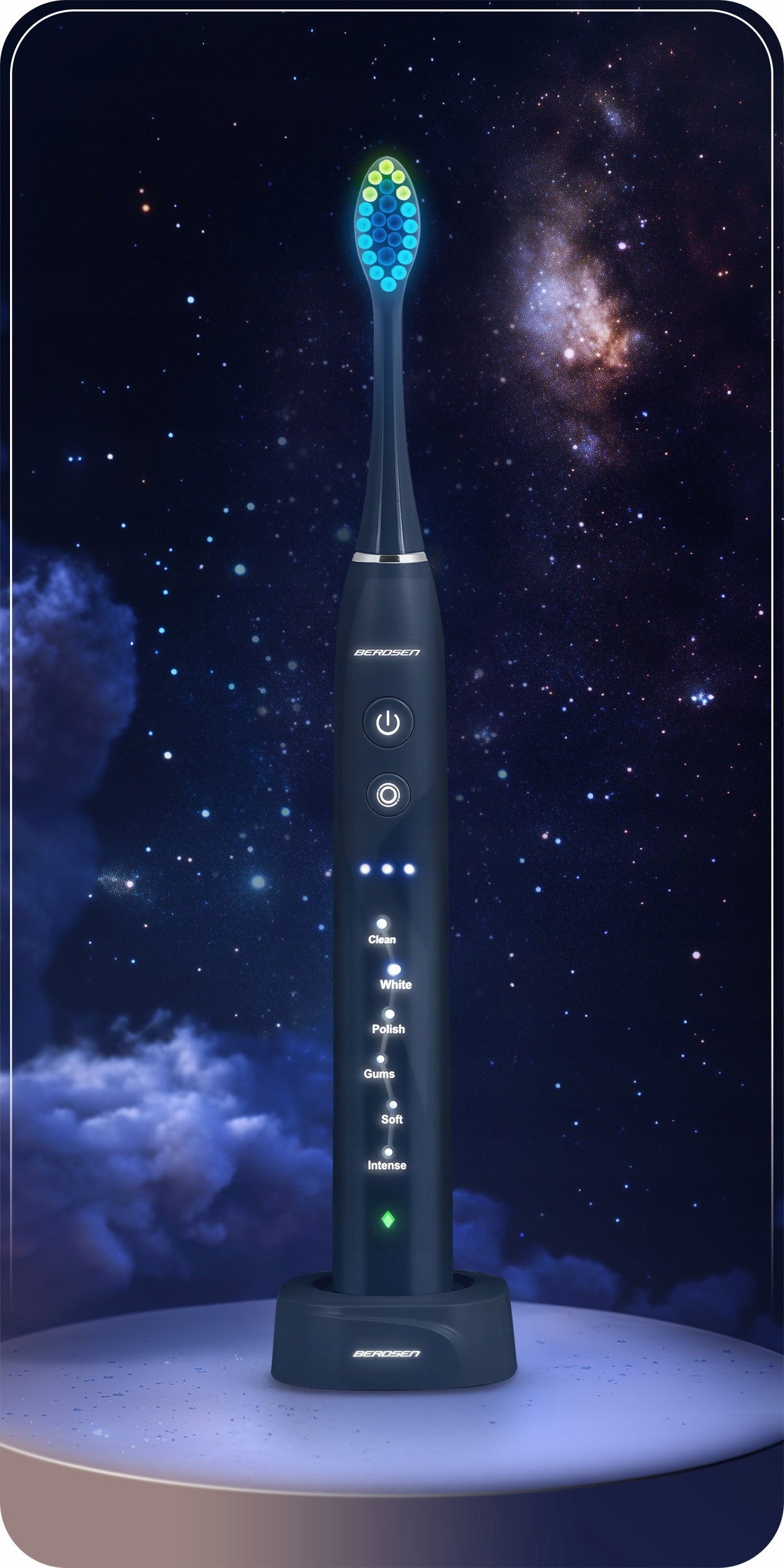 ELECTRIC SONIC TOOTHBRUSH + CASE BERDSEN GALAXY Manufacturer code 322003