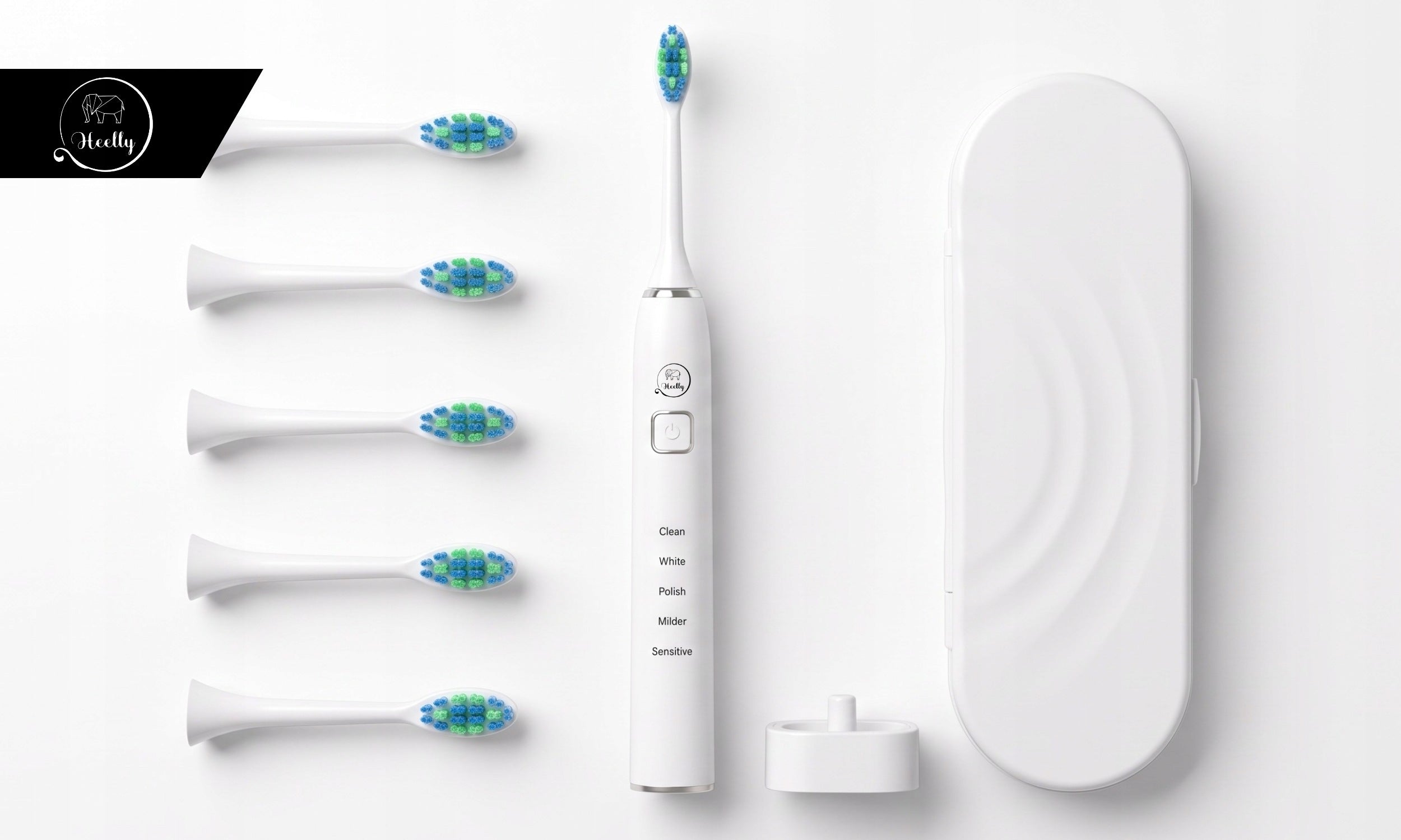 ELECTRIC SONIC TOOTHBRUSH FOR ADULT CHILDREN HEELLY CASE Manufacturer code Szczoteczka dla dorosłych dzieci młodzieży B
