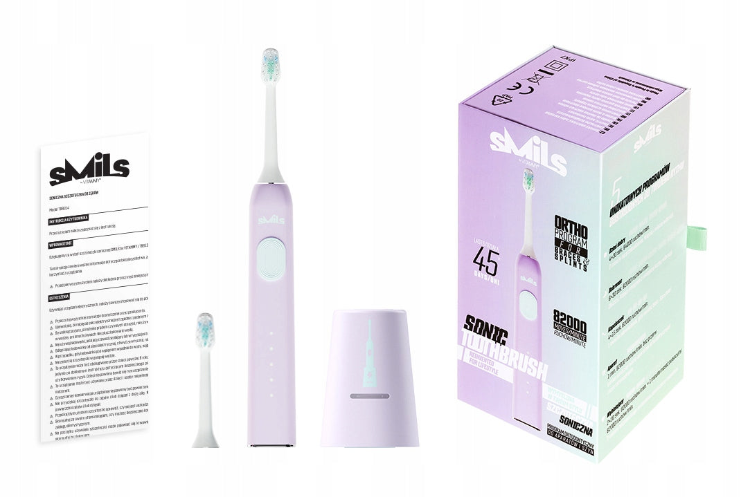 ELECTRIC SONIC TOOTHBRUSH FOR CHILDREN VITAMMY SMILS 5MODES Brand VITAMMY