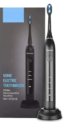 ELECTRIC SONIC TOOTHBRUSH LACHEN RM-ST051B + TIPS