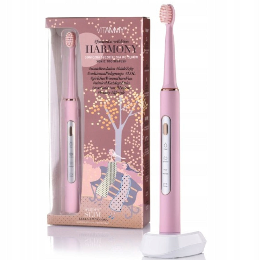 ELECTRIC SONIC TOOTHBRUSH LIGHT VITAMMY HARMONY PINK