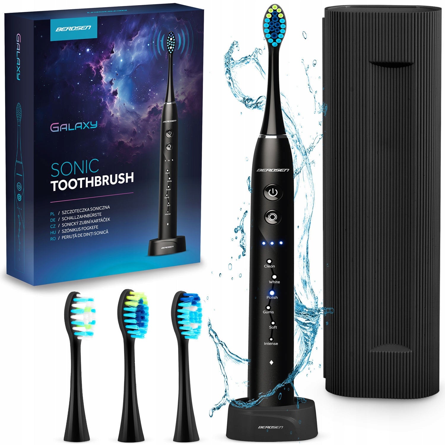 ELECTRIC SONIC TOOTHBRUSH SET NICE SMILE FOR GIFT Manufacturer code prezent dla żony dziewczyny chłopaka brata