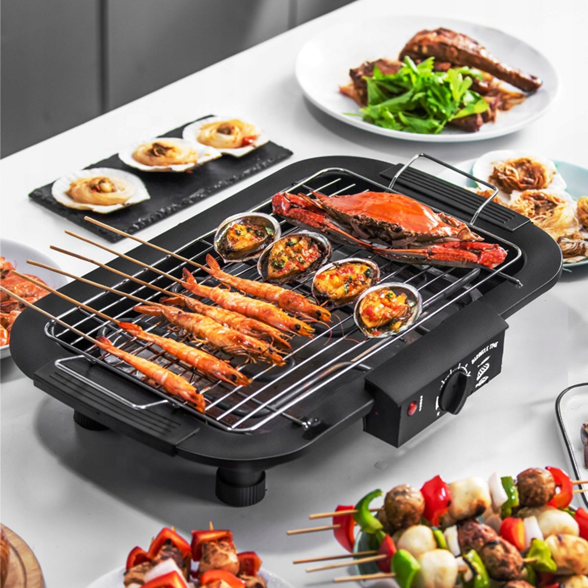 ELECTRIC TABLE GRILL COUNTERTOP GRATE PORTABLE ADJUSTABLE STRONG Brand no brand