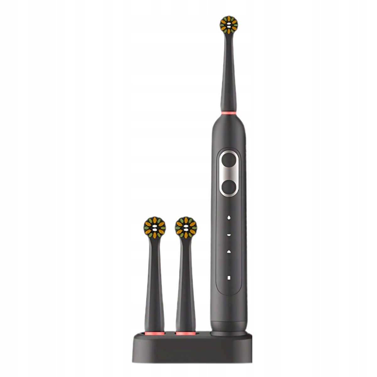 ELECTRIC TOOTHBRUSH BLACK TIMER 2 TIPS + UV STERILIZER Medical device no