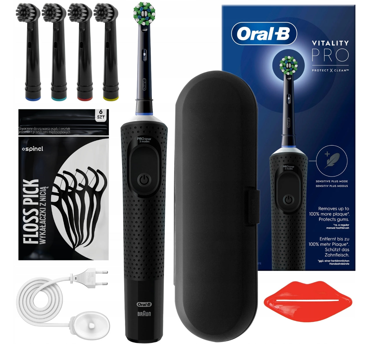 ELECTRIC TOOTHBRUSH FOR BRUSHING TEETH CAP TIPS ADDITIVES