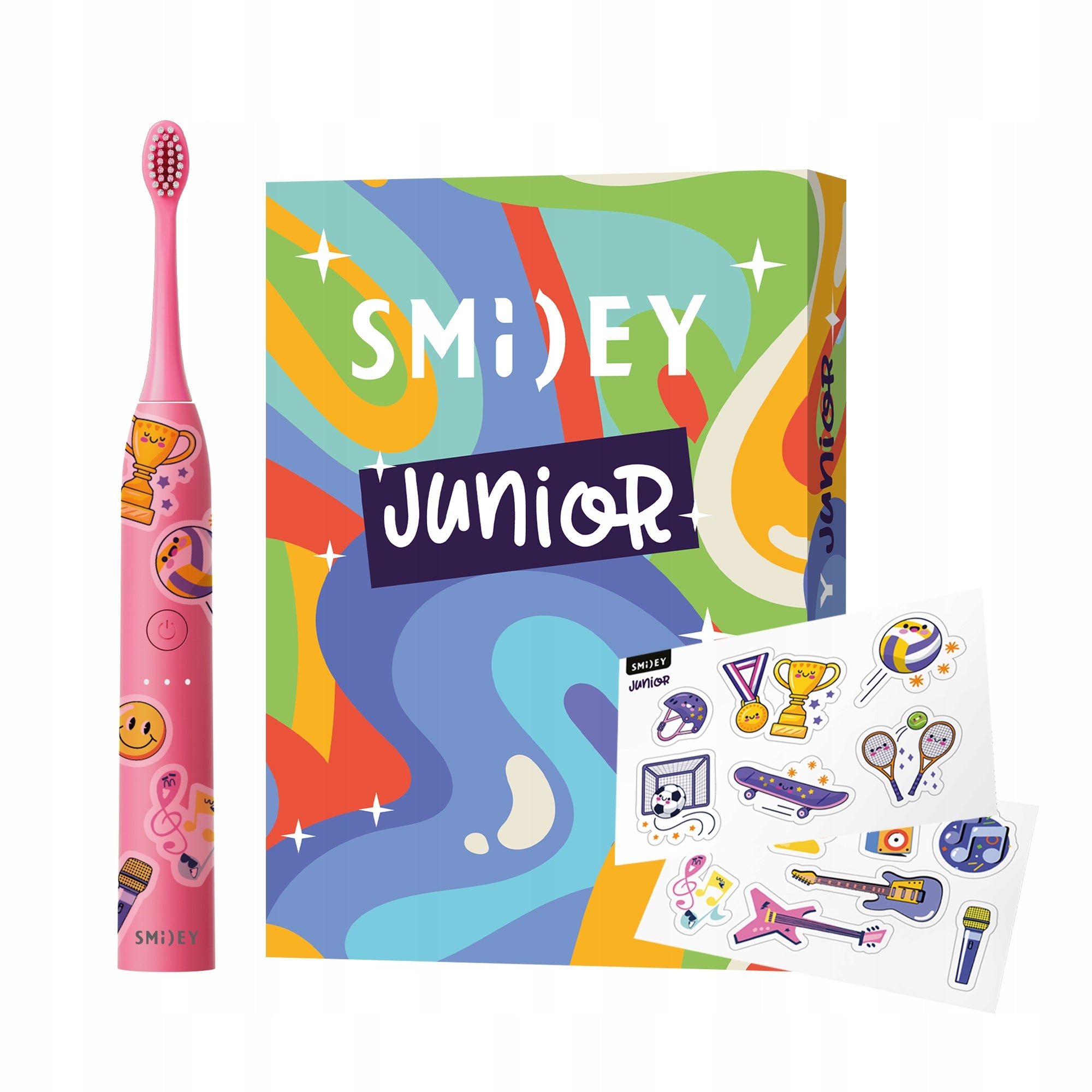 ELECTRIC TOOTHBRUSH FOR CHILDREN SET SONIC TOOTHBRUSH WITH STICKERS Batteries included yes