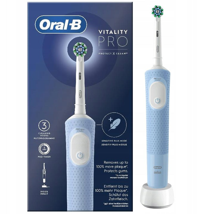 ELECTRIC TOOTHBRUSH ORAL-B VITALITY PRO BLUE + TIPS Kind toothbrush