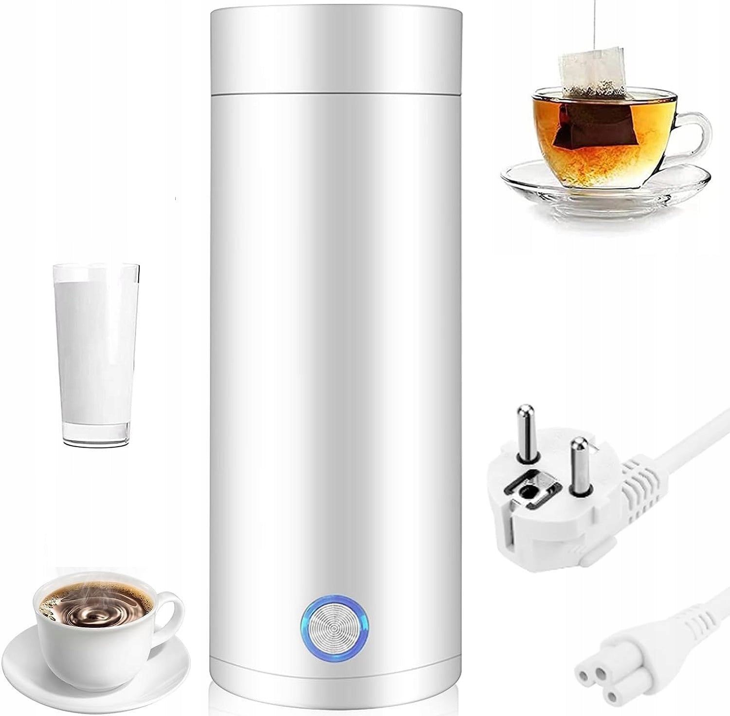 ELECTRIC TRAVEL KETTLE 400ML PORTABLE 3IN1 THERMOS