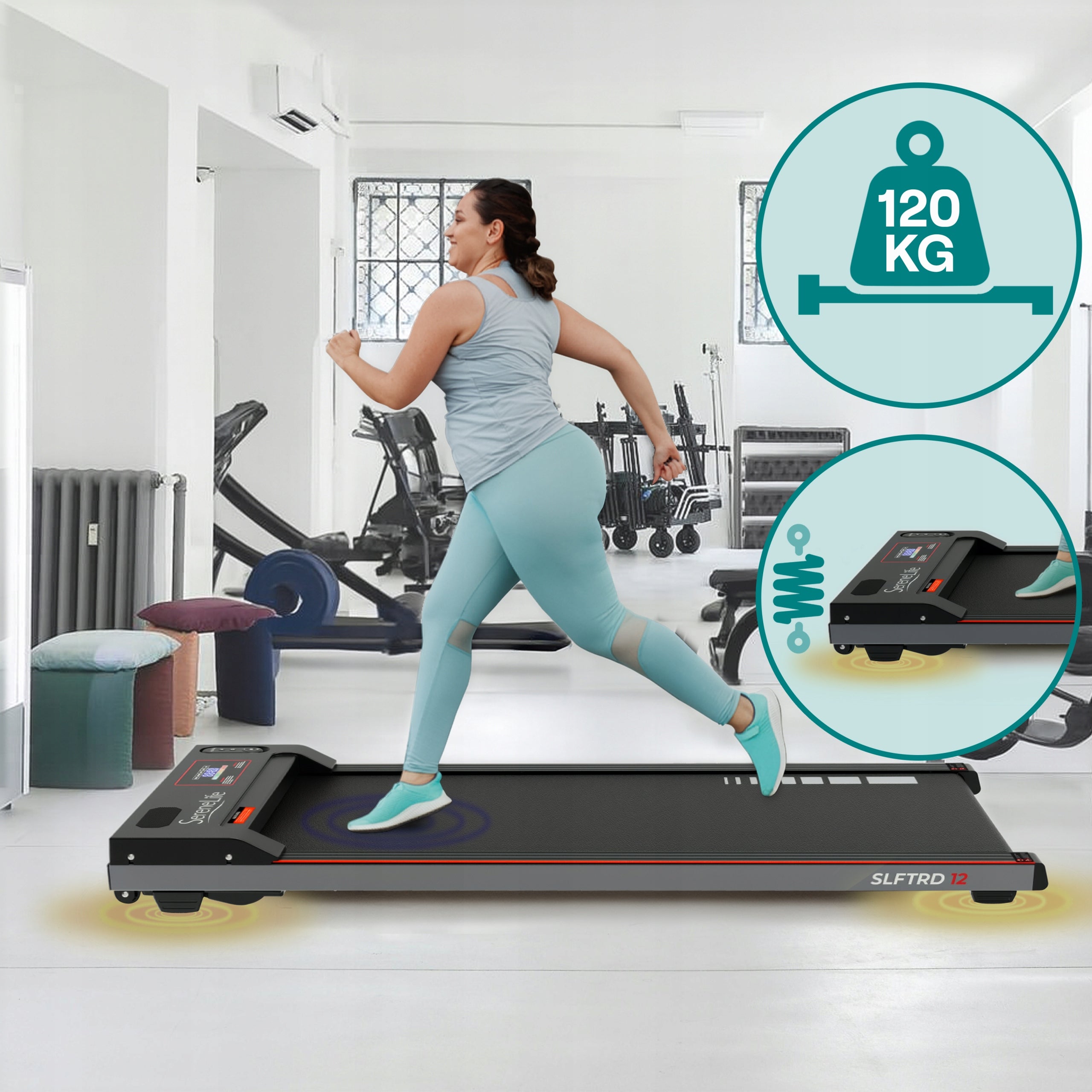 ELECTRIC TREADMILL FOLDING FOR WALKING PAD SERENELIFE Kind electric