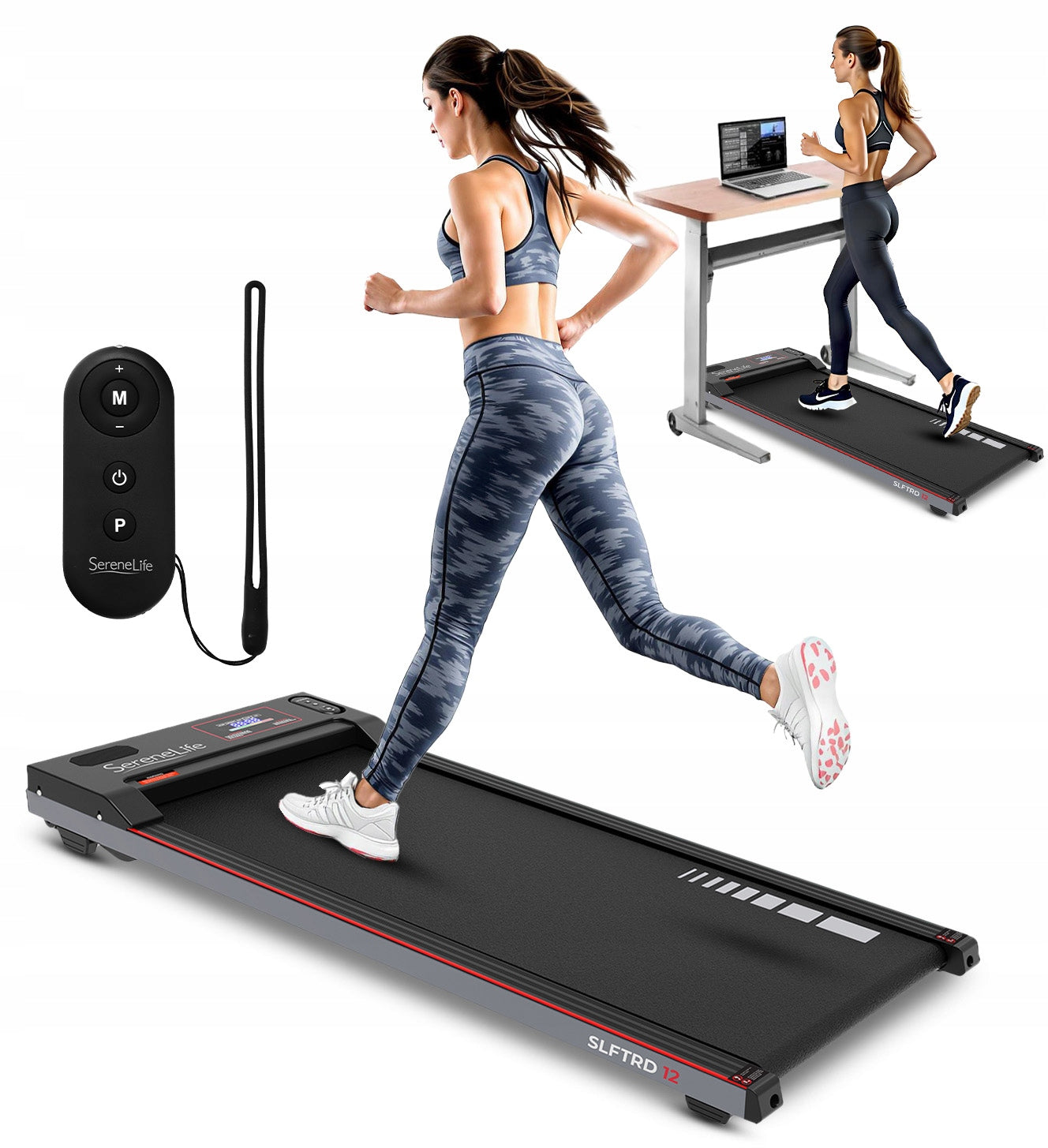 ELECTRIC TREADMILL FOLDING FOR WALKING PAD SERENELIFE