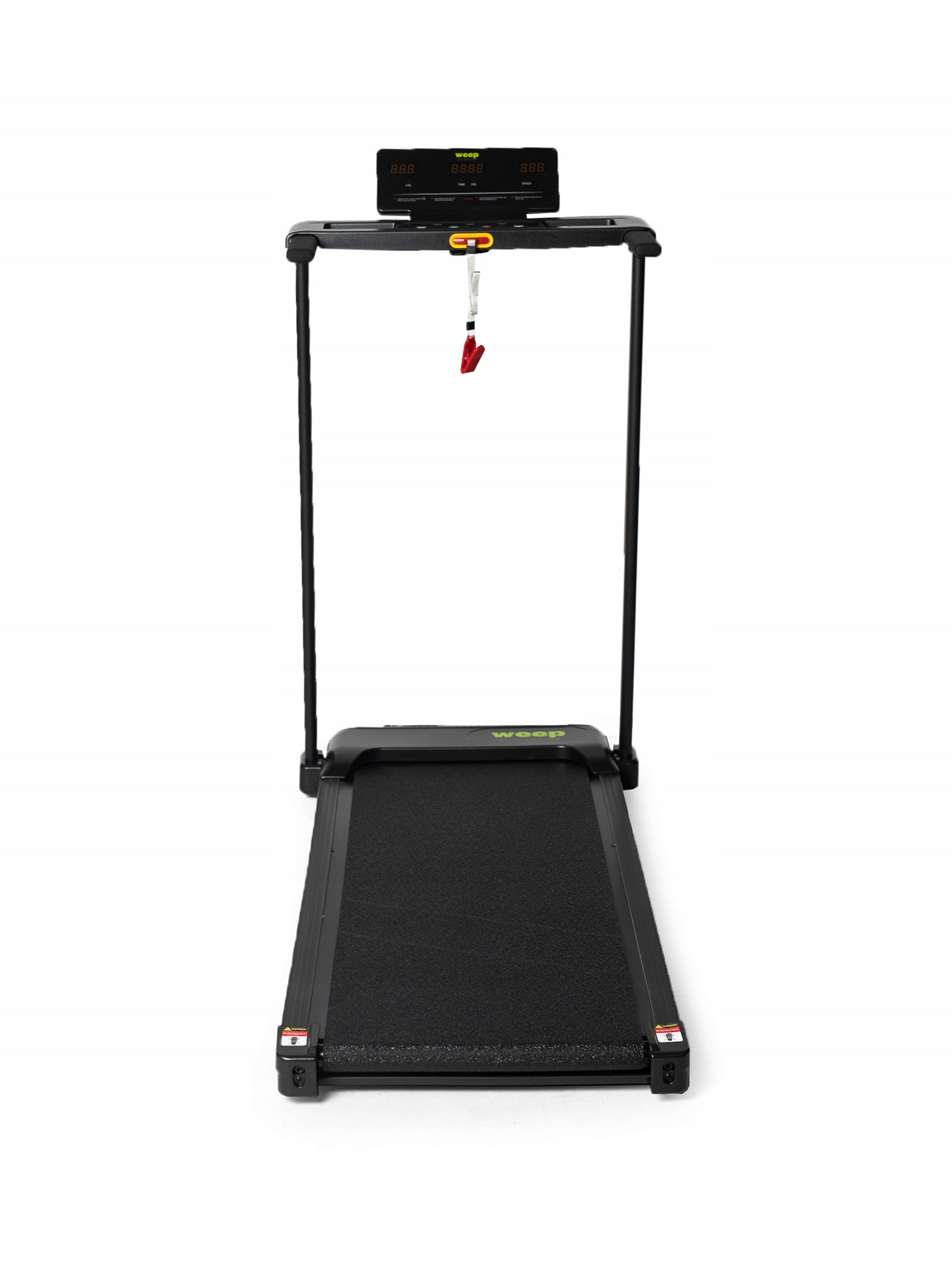 ELECTRIC TREADMILL FOLDING UNDER THE BED WEEP PACE 2 DEGREES INCLINE. 10km/h Measurements training duration distance speed