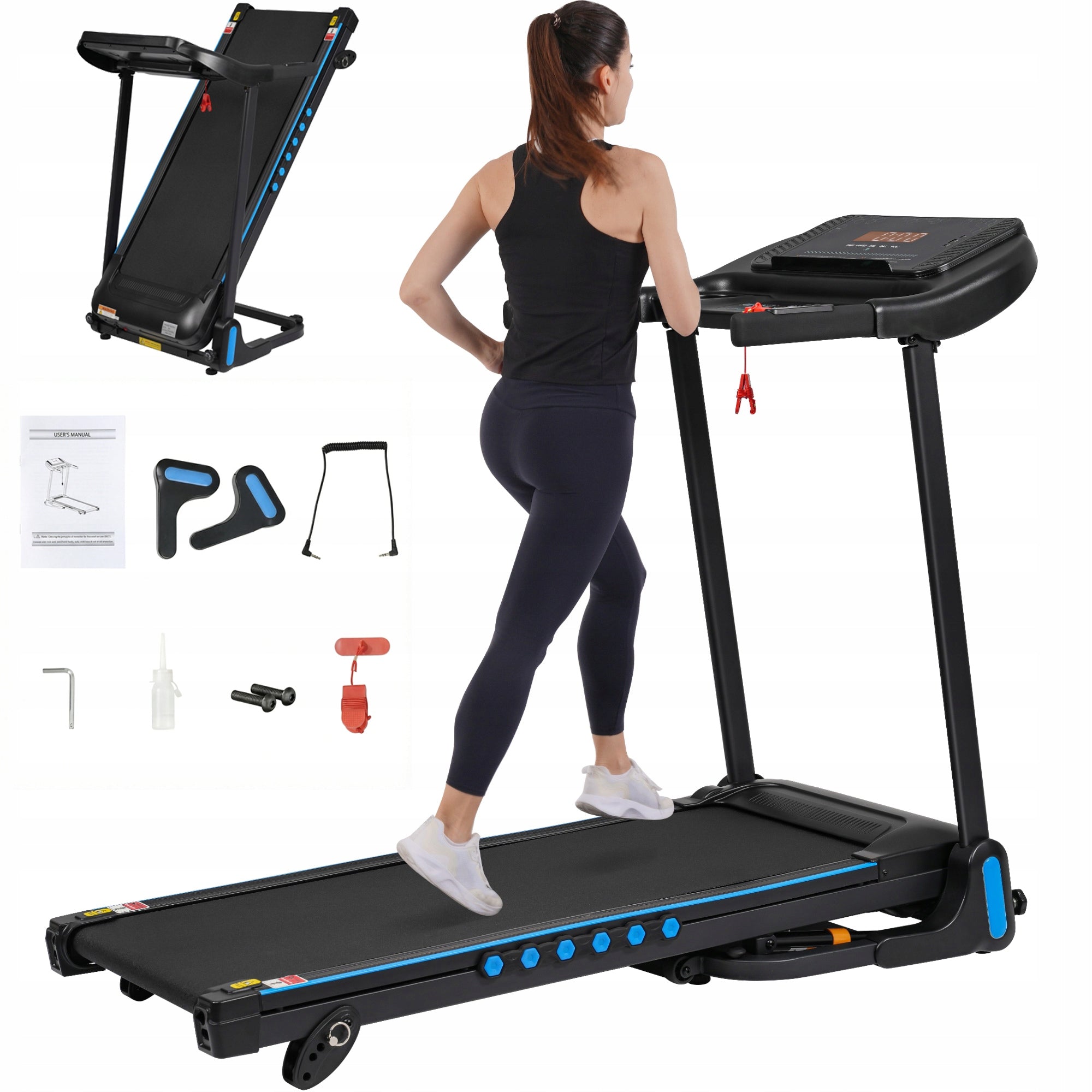 ELECTRIC TREADMILL FOR EXERCISE AT HOME N884P322661S 1-14km/h Max.
