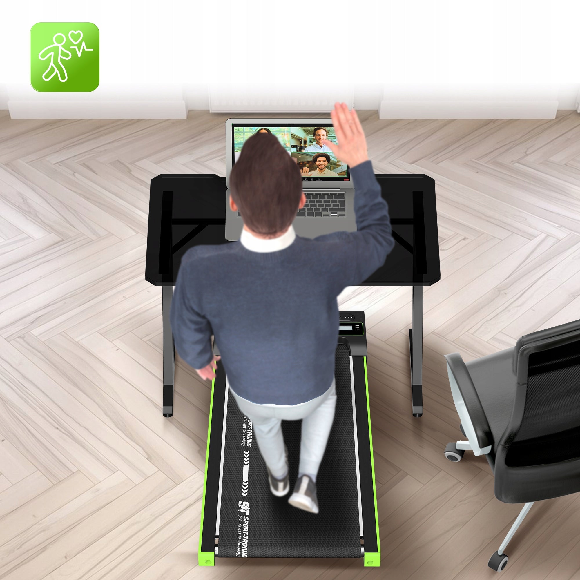 ELECTRIC TREADMILL FOR WALKING PAD ANGLE OF INCLINATION 1-6 KM/H Tilt angle 9%