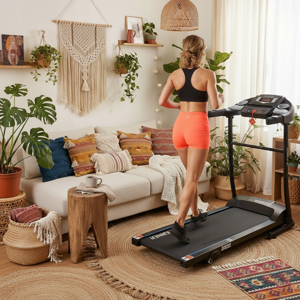 ELECTRIC TREADMILL G-RUNNER 400 HOME ELEVATION SPEAKERS FOLDING UP TO 120kg Brand FIT-NET