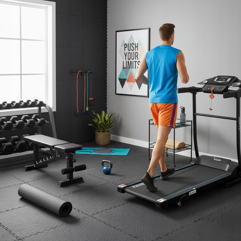 ELECTRIC TREADMILL G-RUNNER 400 HOME ELEVATION SPEAKERS FOLDING UP TO 120kg Manufacturer code 400 Classic