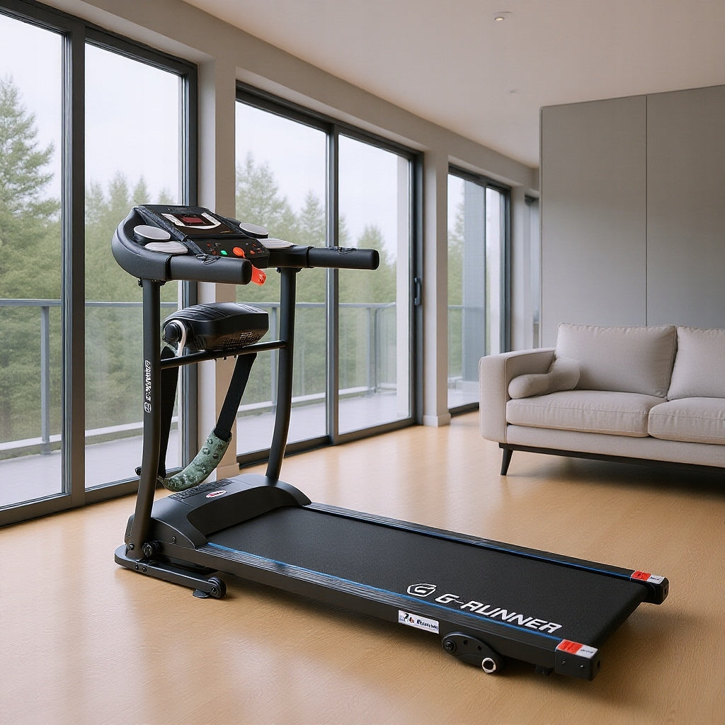 ELECTRIC TREADMILL G-RUNNER 400 HOME MASSAGER ELEVATION AUX FOLDING Maximum user weight 120 kg