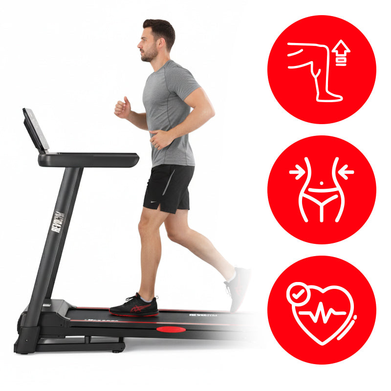 ELECTRIC TREADMILL HOME TRAINING FOLDING RUN 16 KM/H 140 KG BLUETOOTH Model other