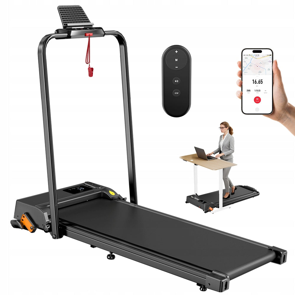 ELECTRIC TREADMILL Home Smart Folding for Table/Bed 1-12KM/H with app up to 6°
