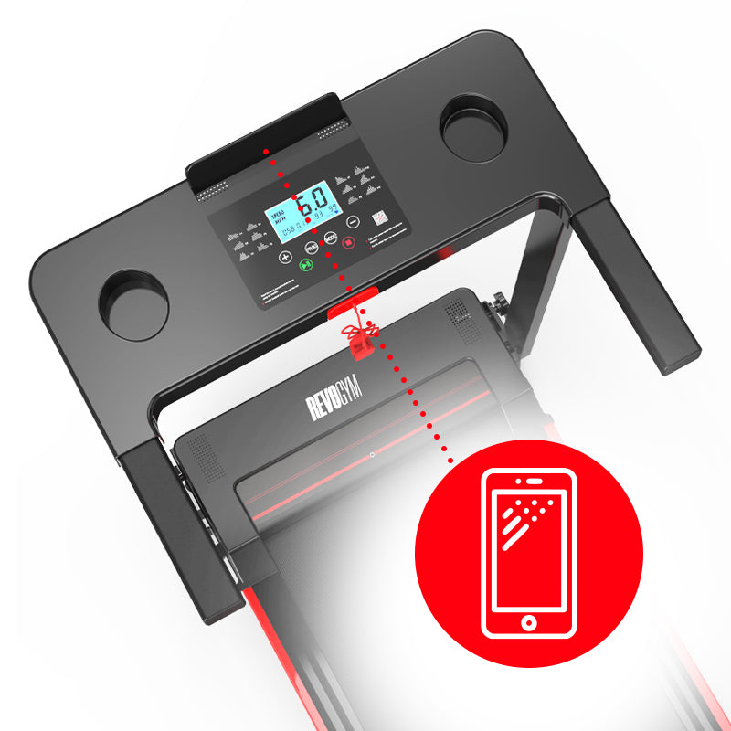 ELECTRIC TREADMILL TRAINING FOLDING HOME RUN 12 KM/H 120 KG BLUETOOTH Additional features Bluetooth speakers safety key place for water bottle place for mobile phone/tablet training programs mobile device compatibility display