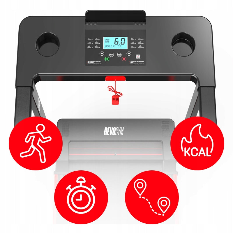 ELECTRIC TREADMILL TRAINING FOLDING HOME RUN 12 KM/H 120 KG BLUETOOTH Kind electric