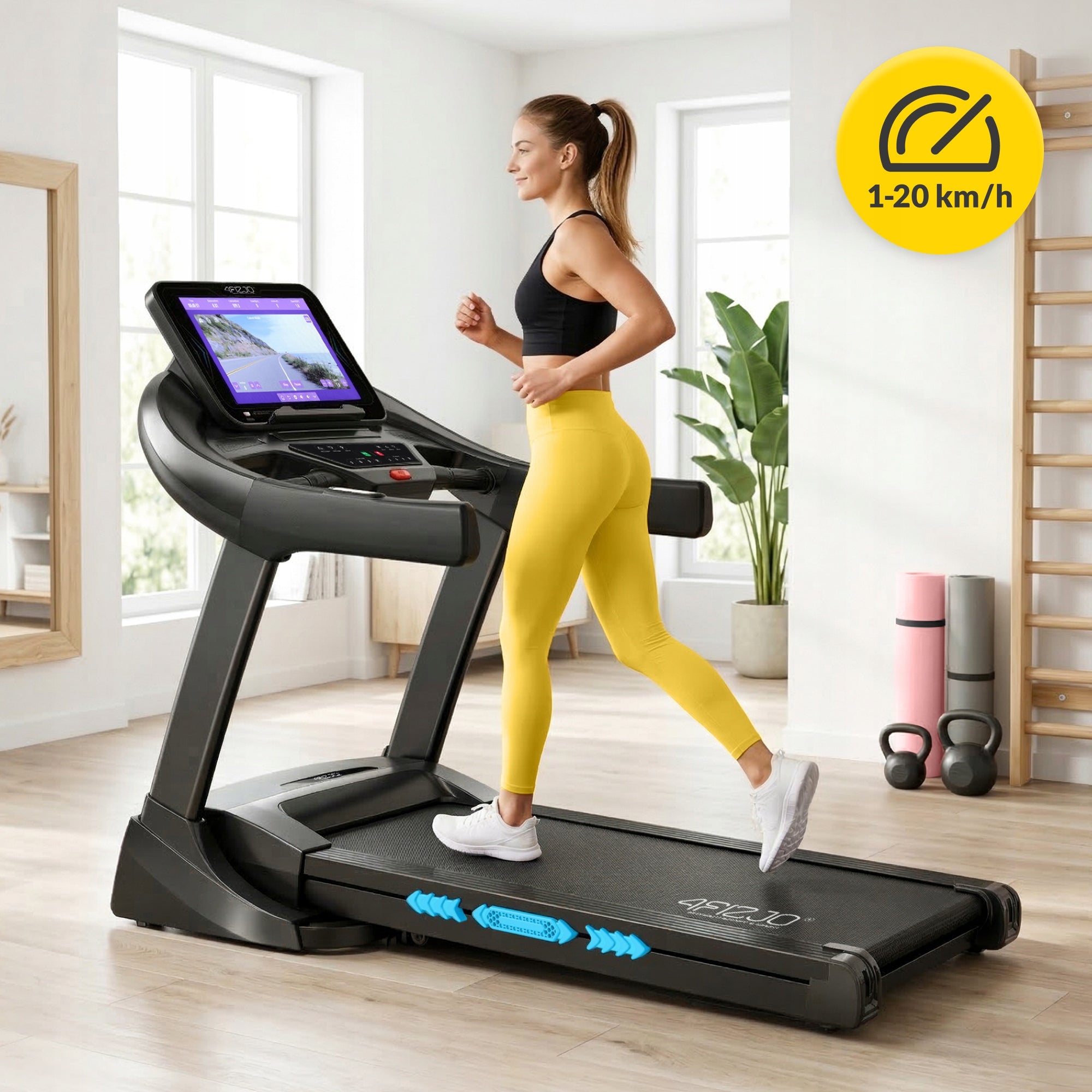 ELECTRIC TREADMILL TRAINING FOR RUNNING WALKING HOME FOLDING EVO S Packaging status original