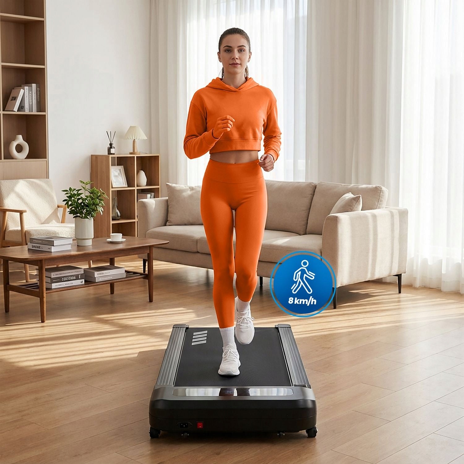 ELECTRIC TREADMILL UNDER THE WALKING DESK SLOPE GYMTEK Brand Gymtek