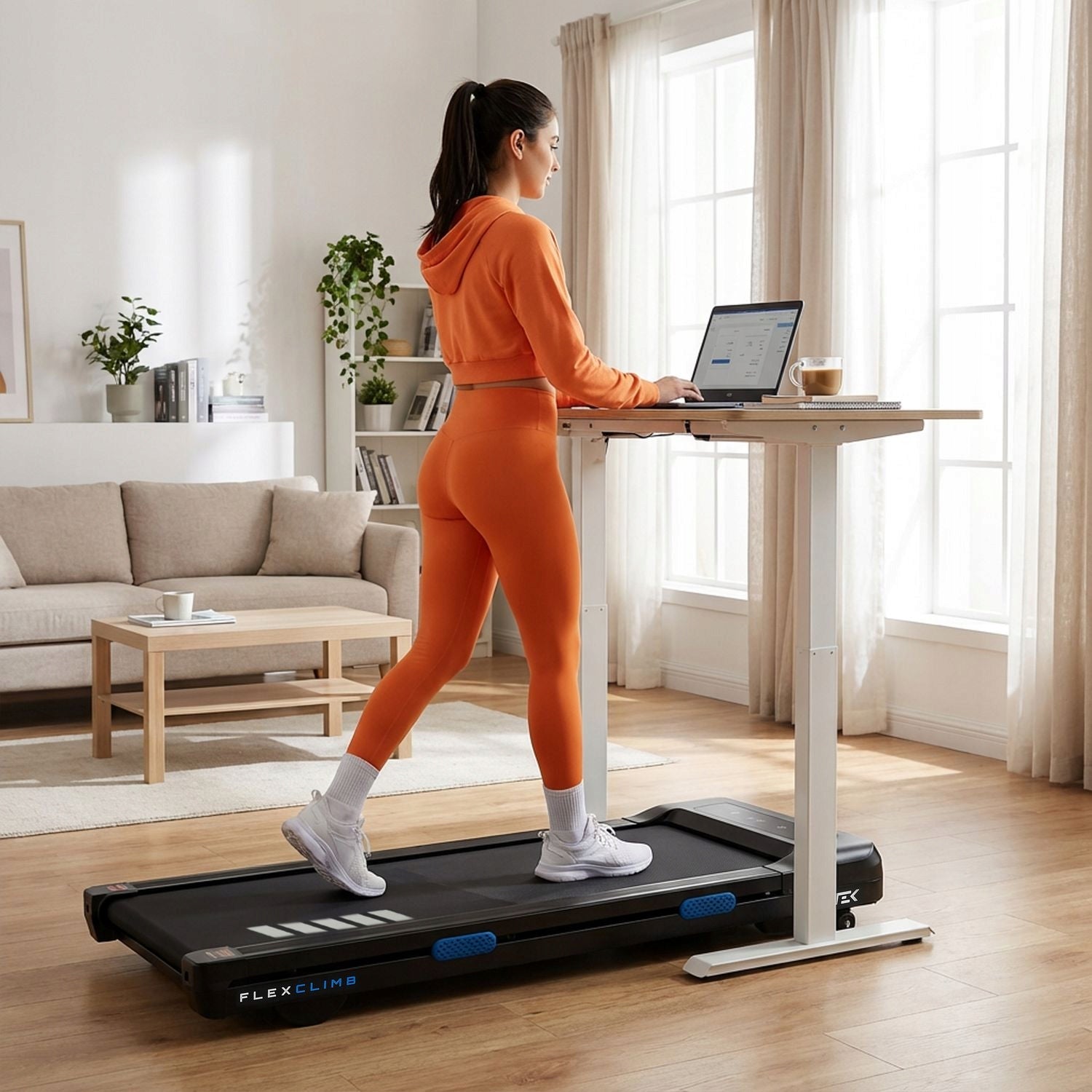 ELECTRIC TREADMILL UNDER THE WALKING DESK SLOPE GYMTEK Packaging status original