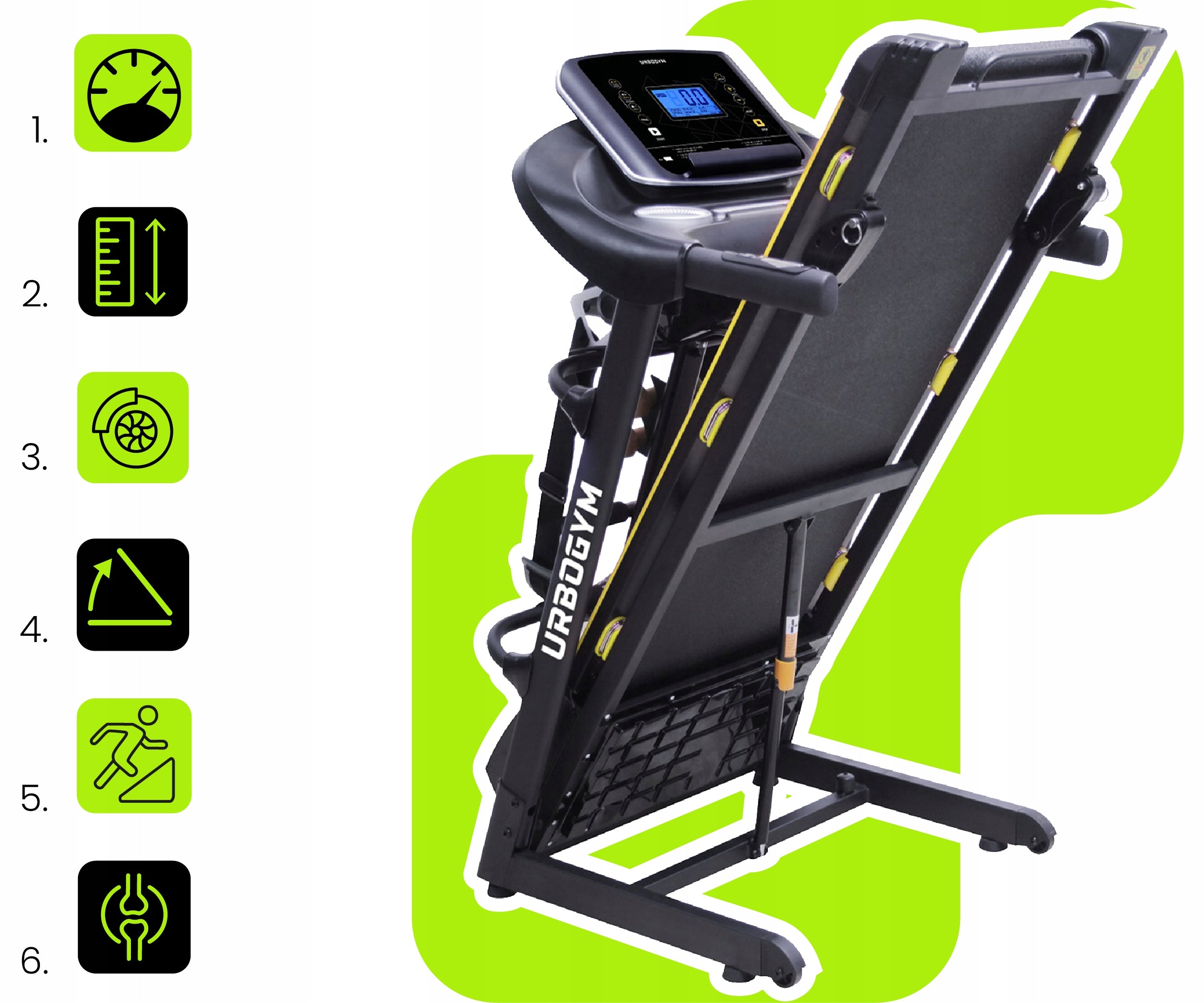 ELECTRIC TREADMILL V550M MASSAGER PAUSE FITSHOW BLUETOOTH CUSHIONING Maximum user weight 130 kg