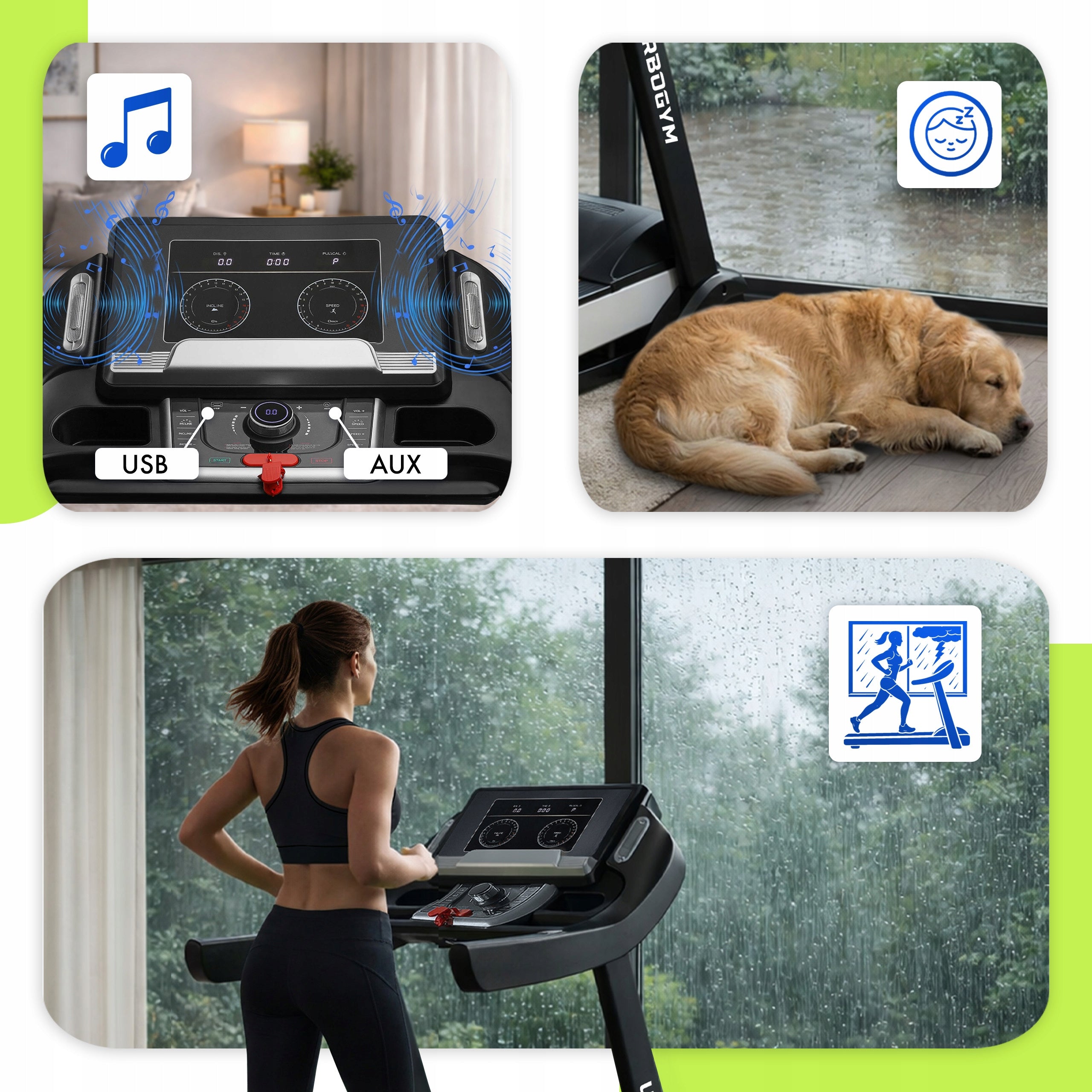 ELECTRIC TREADMILL V850S 20km/h LCD LARGE BELT 58 Packaging status original