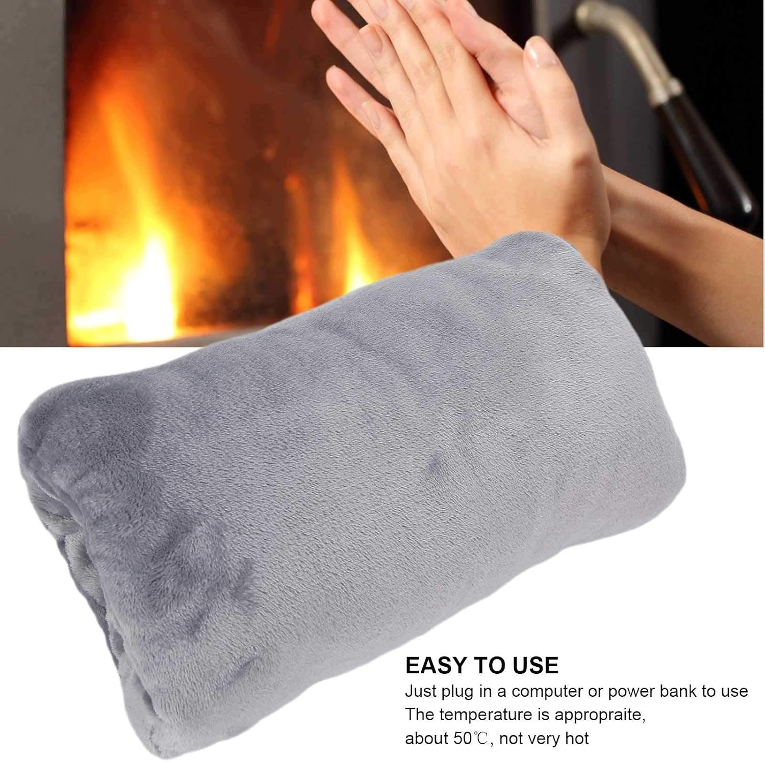 ELECTRIC USB HEATING PAD FOR HANDS AND NECK VELOUR Medical device no
