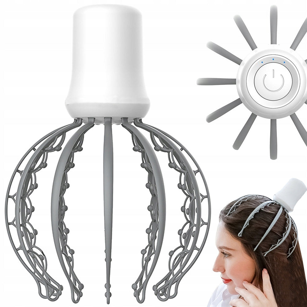 ELECTRIC VIBRATION RELAXATION HEAD MASSAGER 3 MODES 12 ARMS PER BAT